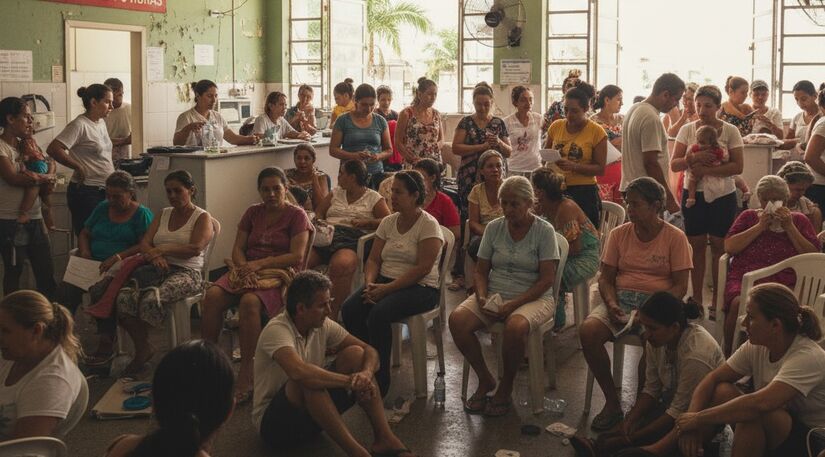 Calor extremo leva mais pessoas aos hospitais - Imagem gerada por IA