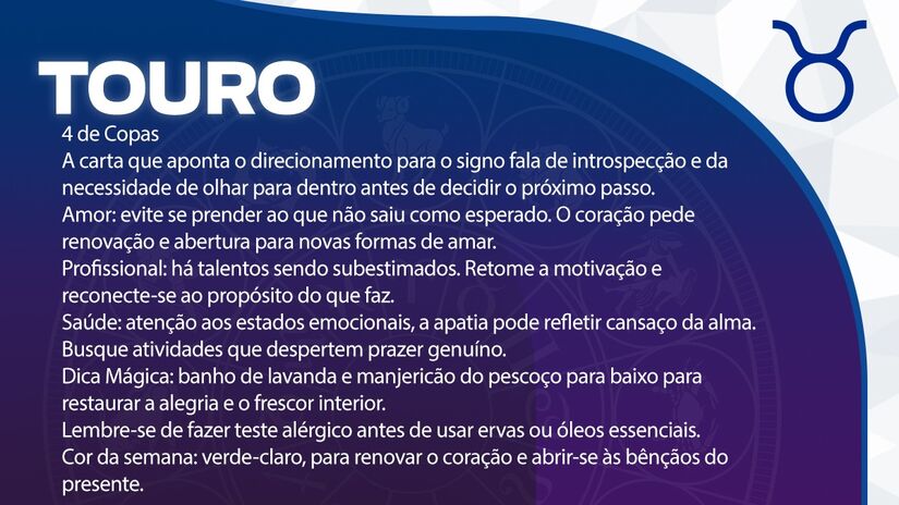 Previsão para Touro / Arte/DL
