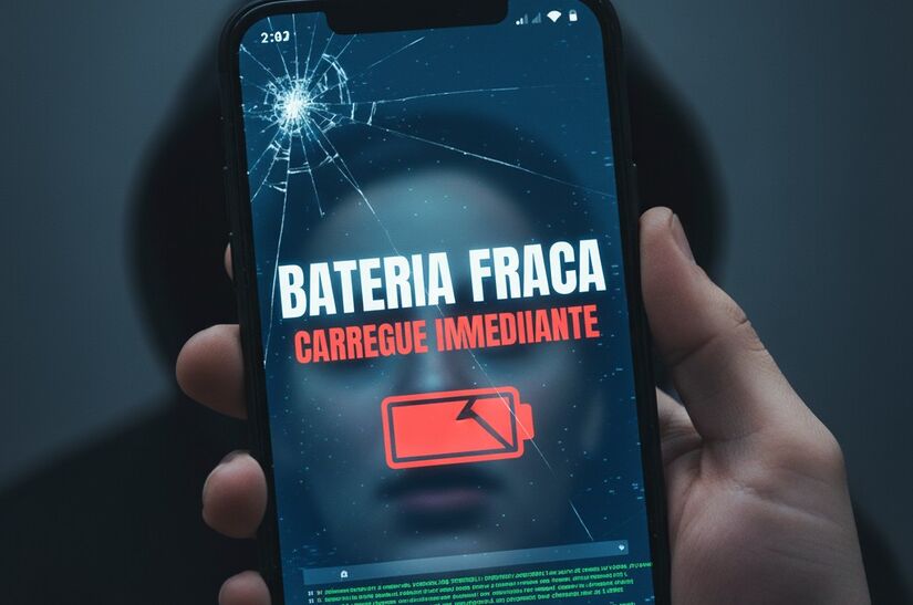 A bateria indo embora muito rápido é um dos sinais de alerta - Imagem gerada por IA/Google Gemini
