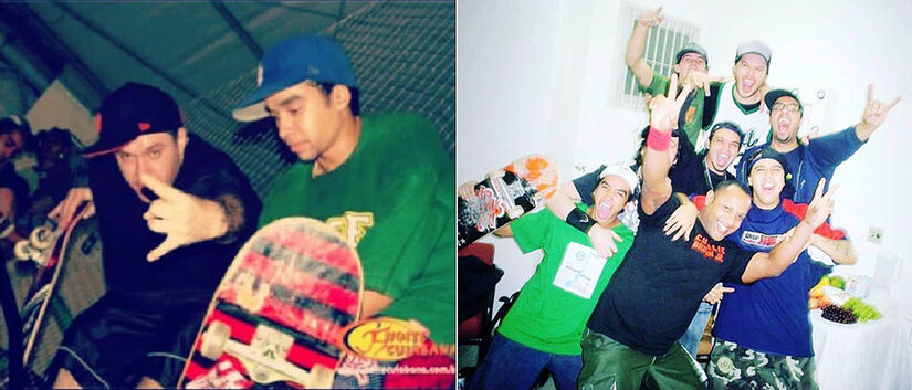 O skatista Bruninho Angelo construiu uma amizade com o músico Chorão por conta do Skate (Arquivo Pessoal)