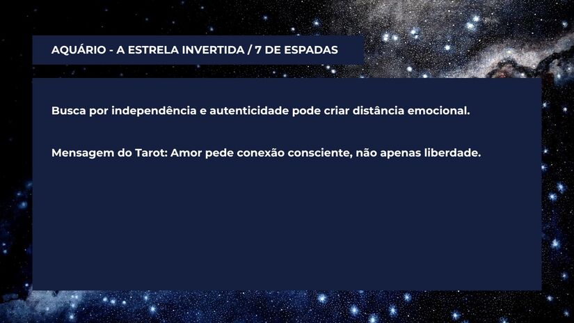 Como o signo de Aquário se sabota no amor, segundo o Tarot Terapêutico / Arte/DL