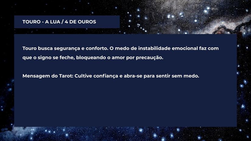 Como o signo de Touro se sabota no amor, segundo o Tarot Terapêutico / Arte/DL