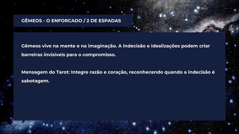 Como o signo de Gêmeos se sabota no amor, segundo o Tarot Terapêutico / Arte/DL