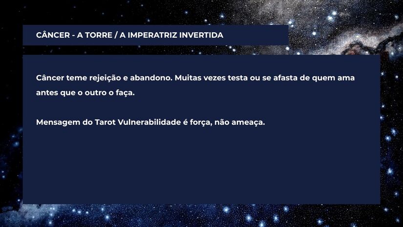 Como o signo de Câncer se sabota no amor, segundo o Tarot Terapêutico / Arte/DL