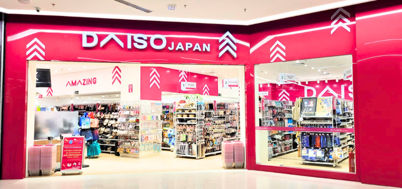 A megaloja da Daiso contará com 400 metros quadrados (Divulgação)