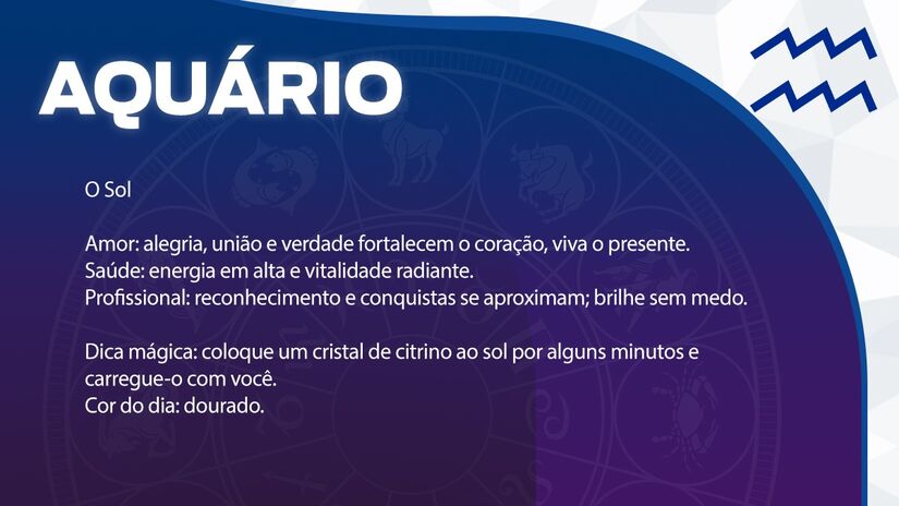 Previsão para Aquário / Arte/DL
