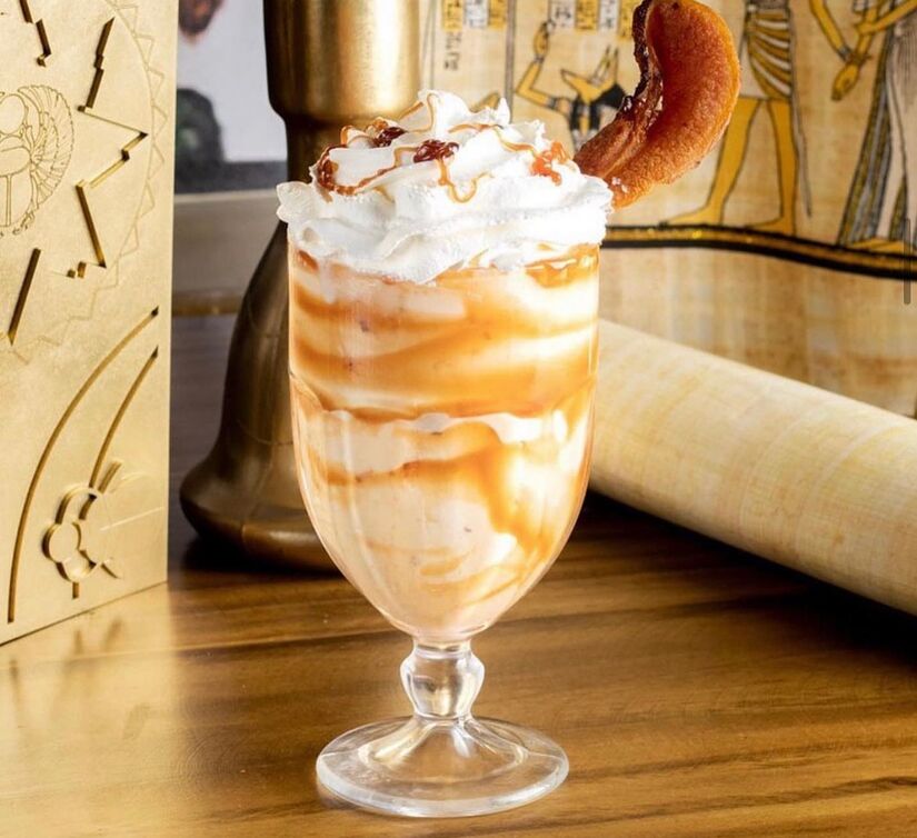 E o milkshake não poderia ficar de fora - Facebook/Deuses e Faraós Restaurante
