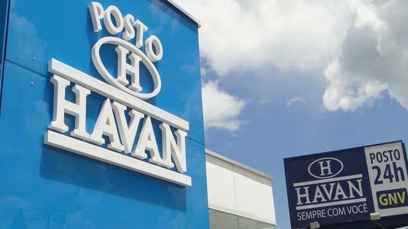 A Havan de Santa Catarina ainda conta com um posto de combustível (Havan/Divulgação)