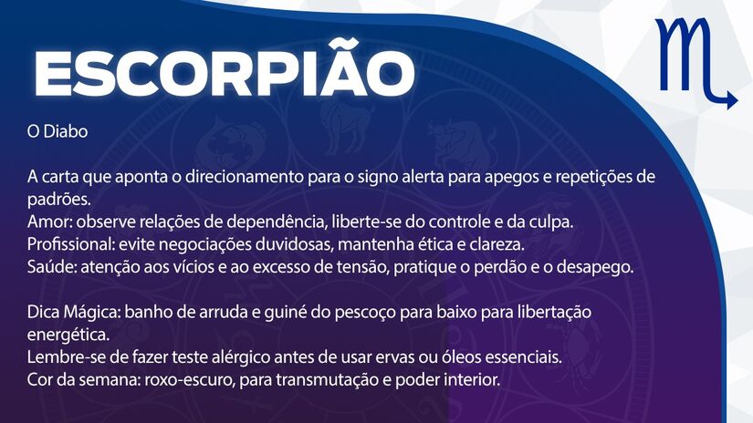Previsão para Escorpião / Arte/DL
