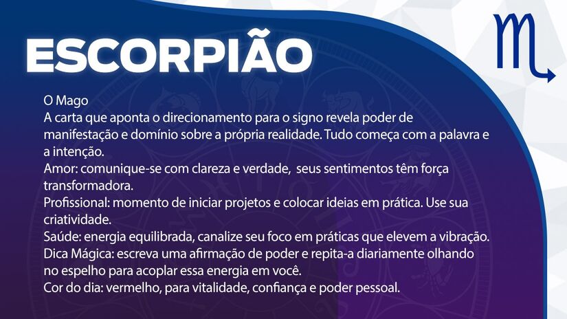 Previsão para Escorpião / Arte/DL

