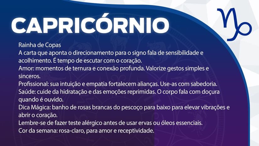 Previsão para Capricórnio / Arte/DL
