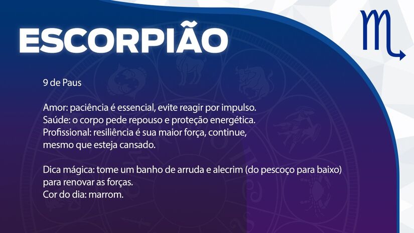 Previsão para Escorpião / Arte/DL
