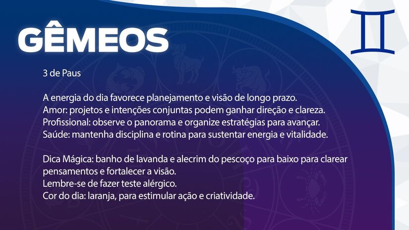 Previsão para Gêmeos / Arte/DL
