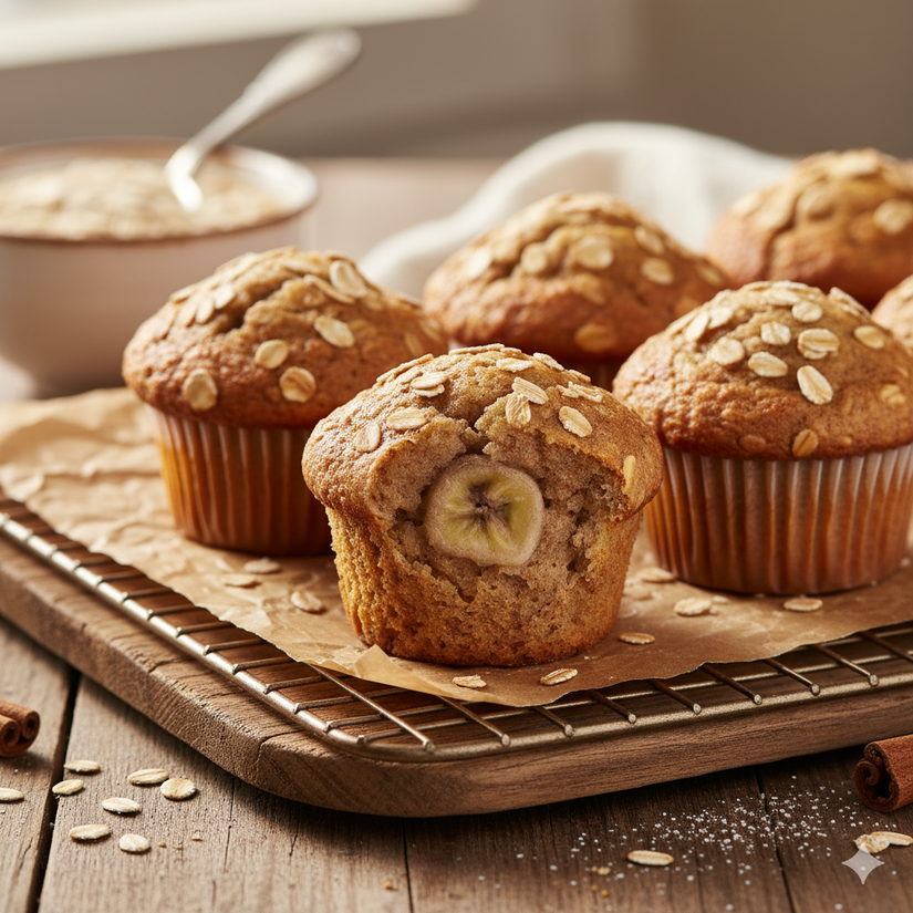 Muffins de aveia - IA/Gemini