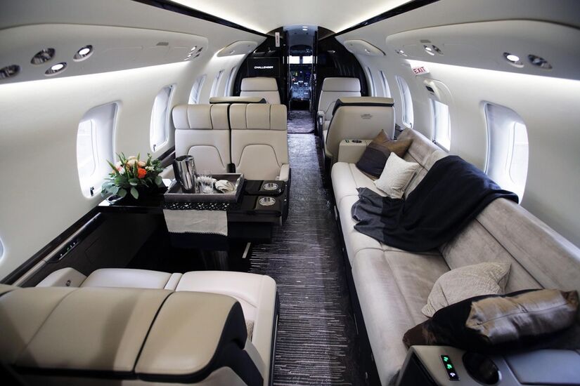 Interior da aeronave é um luxo só - Divulgação/Gulfstream