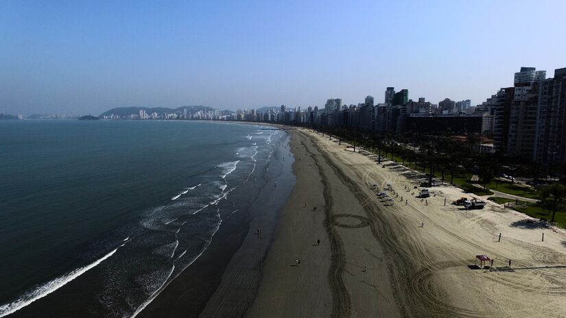 Orla da Praia de Santos / Renan Lousada/DL