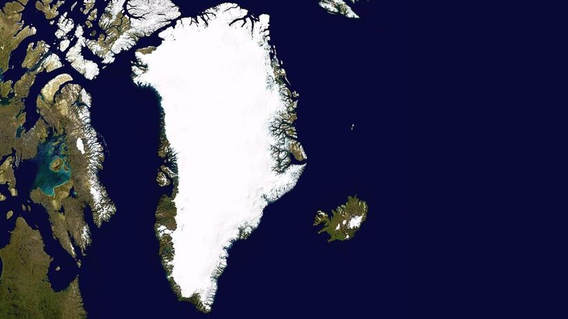 O derretimento do gelo na Groenlândia acelera o aumento do nível dos oceanos / NASA/Ames Research Center/Wikimedia Commons