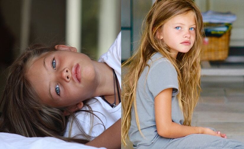 Do passado ao presente: Thylane Blondeau encantou o mundo aos 5 anos com o título de 'a menina mais bonita do mundo' (Reprodução/Instagram)