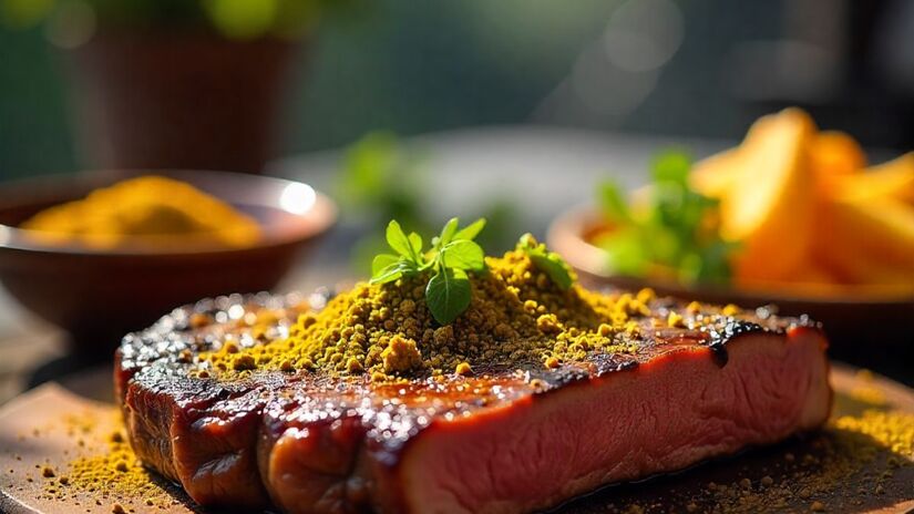Versátil, o chimichurri combina com carnes, frango, peixes e legumes grelhados, sendo ideal para qualquer ocasião/Freepik