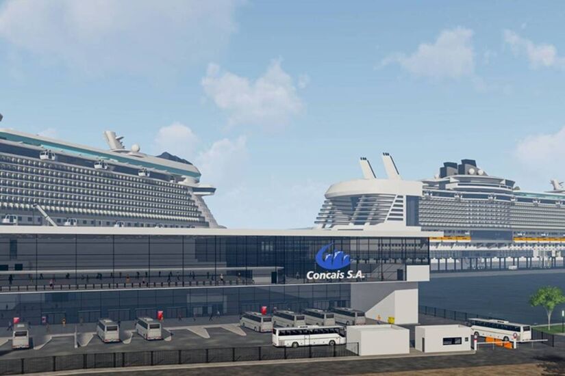 Nova estrutura terá capacidade para operar até três navios simultaneamente (Divulgação)