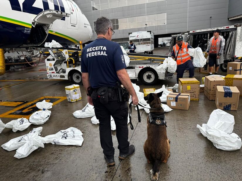 Produtos foram retidos por falta de comprovação de importação regular e indícios de destinação comercial (Divulgação/Receita Federal)