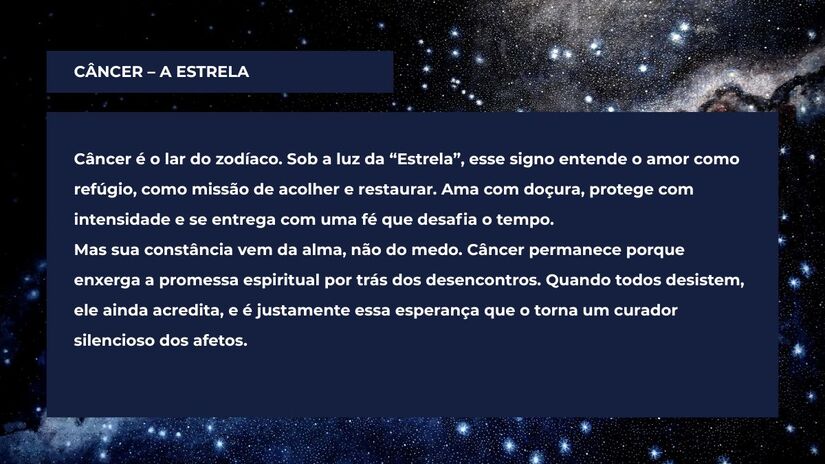 Câncer enquanto signo que nasceu para construir e sustentar o amor / Arte/DL