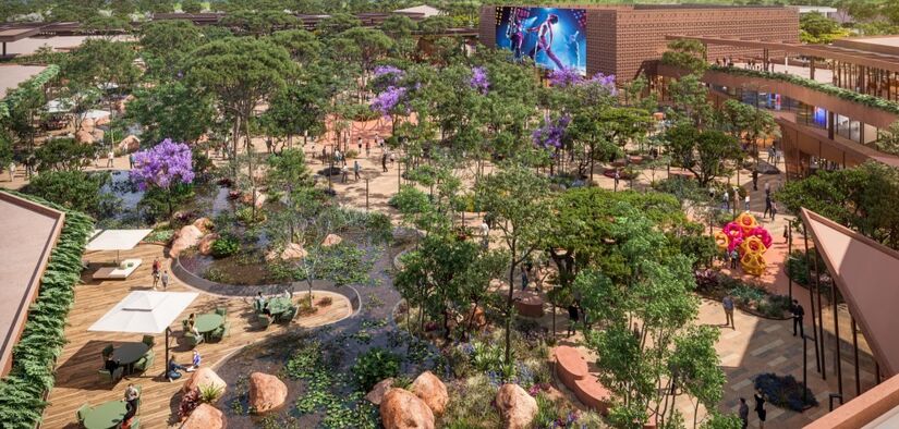O shopping contará com um parque central com mais de 12 mil m², áreas de shows, espaço kids, Pet Garden (Grupo Partage/Partage Brasília/Divulgação)