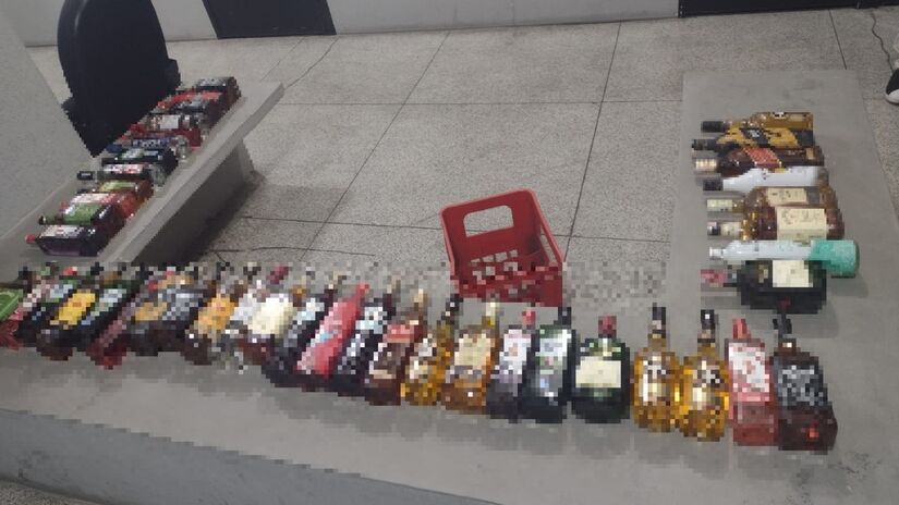 Na Grande São Paulo, um homem foi preso por armazenar bebidas falsificadas em Cajamar / Divulgação/SSP