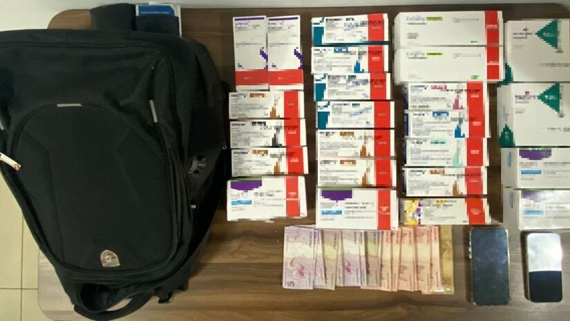 Em uma das operações, a Polícia Civil desarticulou um esquema de venda e aplicação irregular dos medicamentos / Divulgação/Secretaria de Segurança Pública