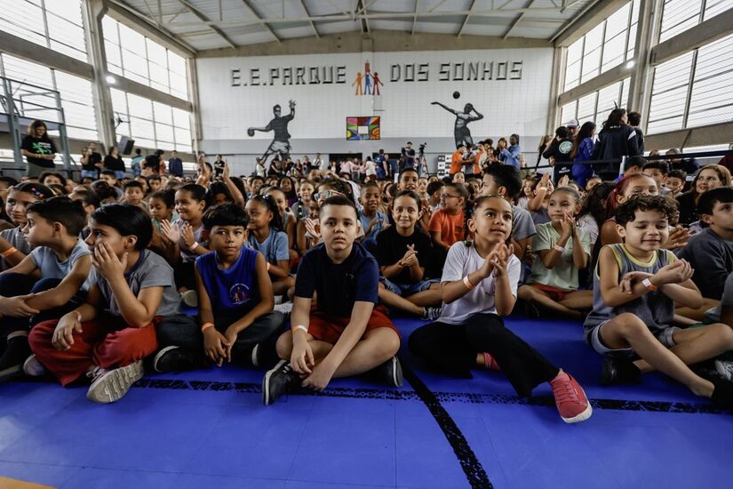 Escola Estadual Parque dos Sonhos, localizada na cidade de Cubatão, e vencedora do Prêmio Melhor Escola do Mundo 2025 (World's Best School Prize), da T4 Education (Divulgação/GovernoSP)