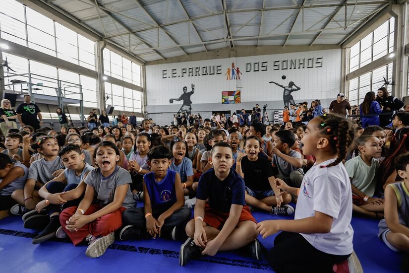 Escola Estadual Parque dos Sonhos, localizada na cidade de Cubatão, e vencedora do Prêmio Melhor Escola do Mundo 2025 (World's Best School Prize), da T4 Education (Divulgação/GovernoSP)