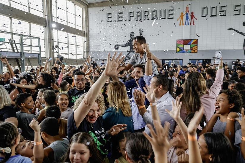 Escola Estadual Parque dos Sonhos, localizada na cidade de Cubatão, e vencedora do Prêmio Melhor Escola do Mundo 2025 (World's Best School Prize), da T4 Education (Divulgação/GovernoSP)