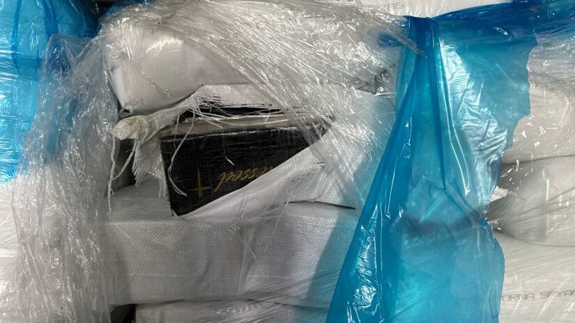 A identificação da carga suspeita foi possível graças ao sistema de gerenciamento e análise de riscos / Divulgação/Receita Federal