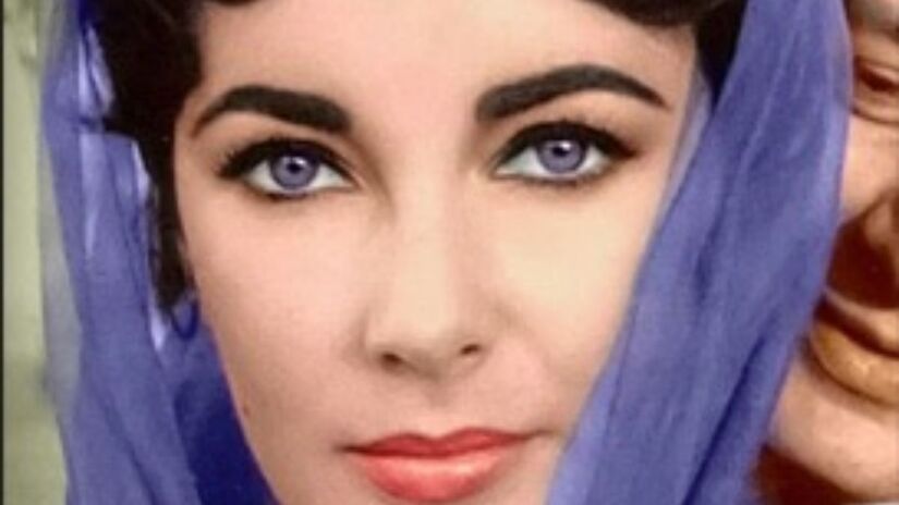 Olhos violetas de Elizabeth Taylor, também citados por Swift em sua nova canção/ Reprodução Facebook/Estrelas & História