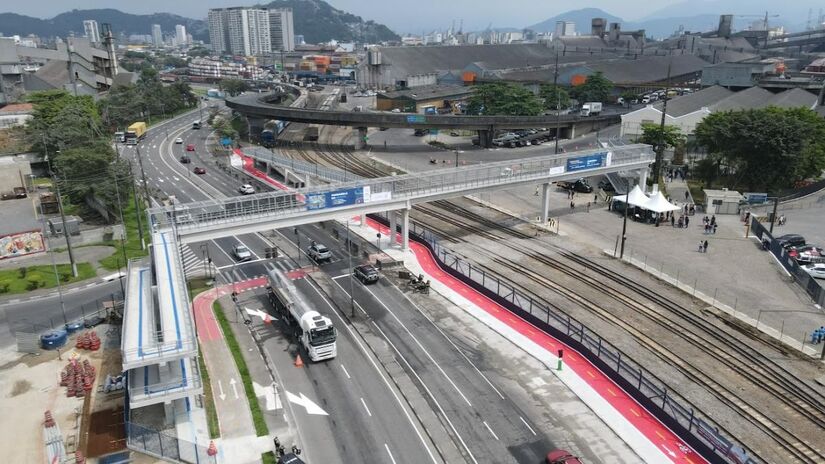 Novo acesso interligando o Terminal Marítimo ao Largo de Outeirinhos aumenta segurança de pedestres e ciclistas/Divulgação/PMS