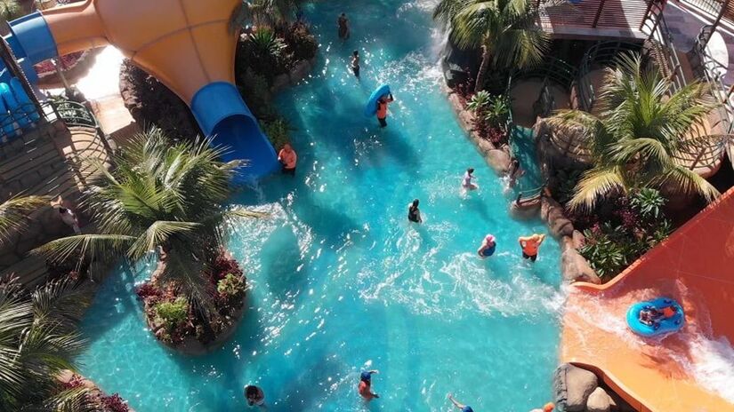 Apenas durante o ano de 2023, o parque recebeu quase 2 milhões de visitantes (Thermas dos Laranjais/Divulgação)