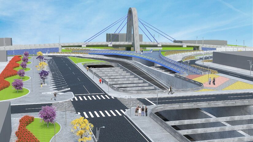 O projeto do túnel Santos-Guarujá integra o plano de modernização da infraestrutura portuária e viária / Divulgação