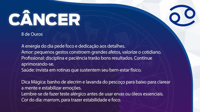 Previsão para Câncer / Arte/DL