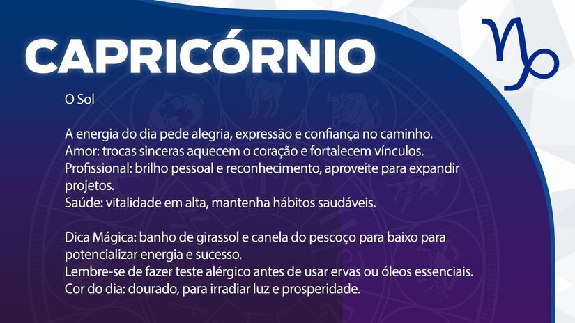 Previsão para Capricórnio / Arte/DL