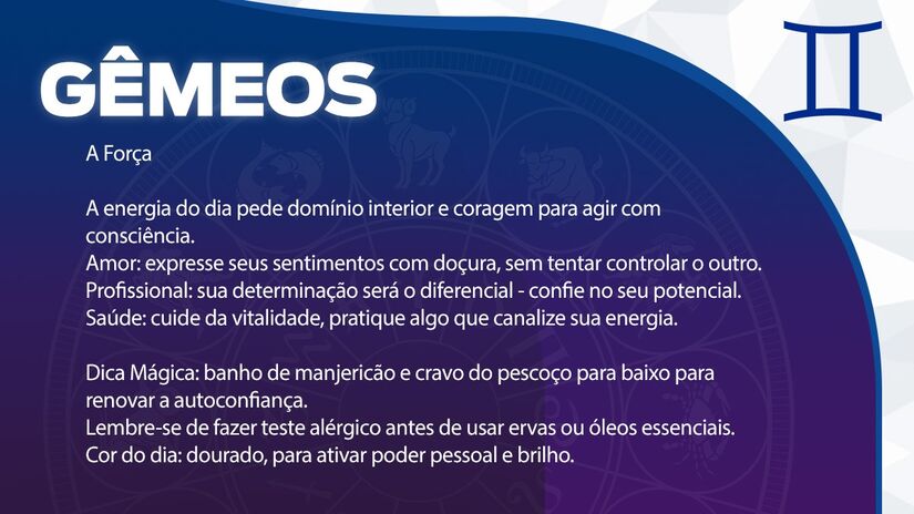 Previsão para Gêmeos / Arte/DL