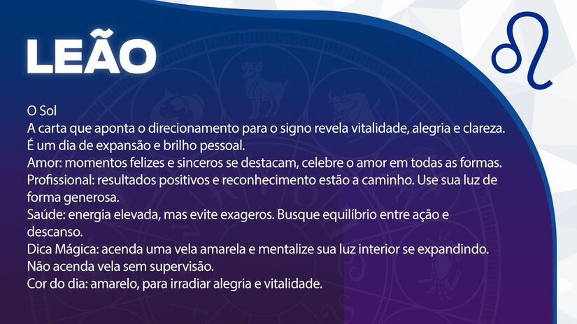 Previsão para Leão / Arte/DL