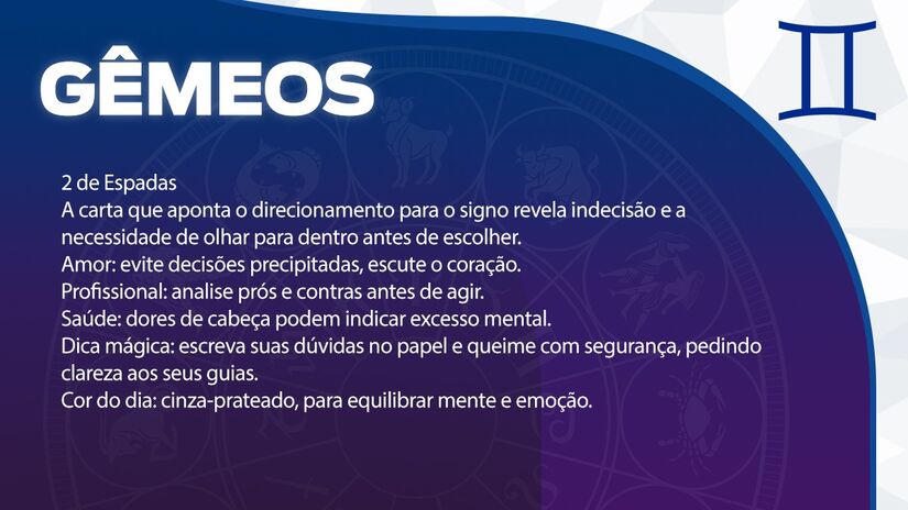 Previsão para Gêmeos / Arte/DL 