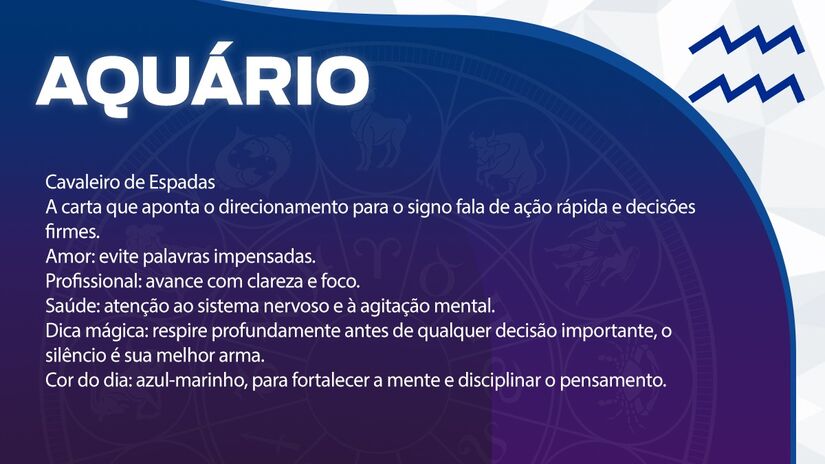 Previsão para Aquário / Arte/DL 