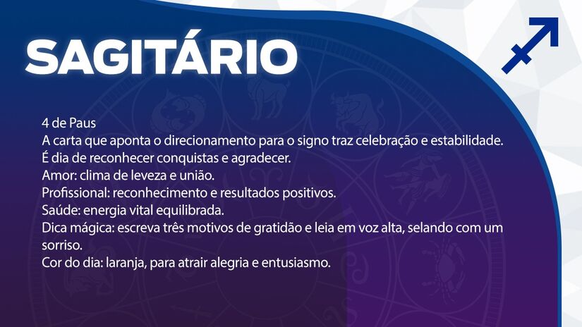 Previsão para Sagitário / Arte/DL 