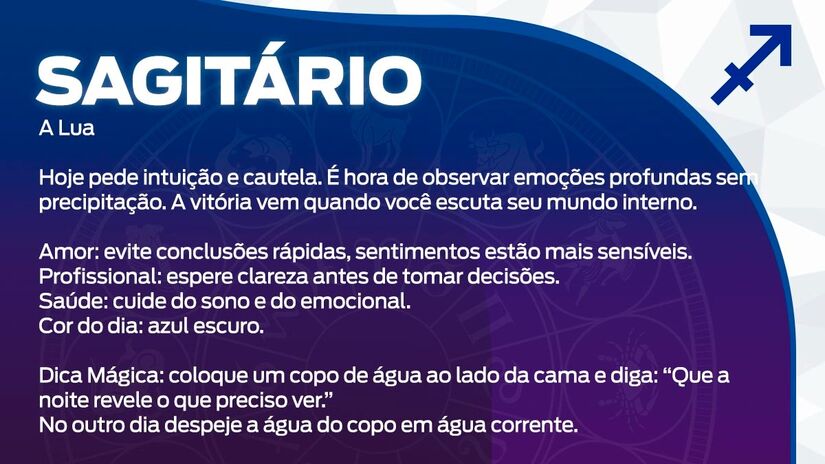 Previsão para Sagitário / Arte/DL

