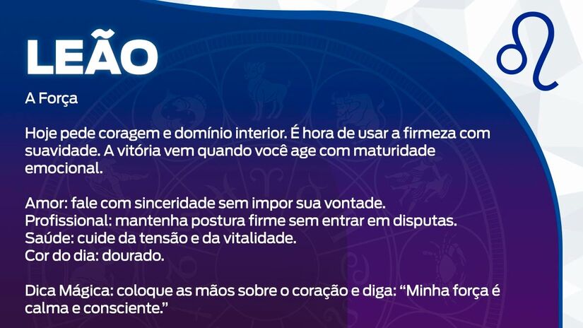 Previsão para Leão / Arte/DL
