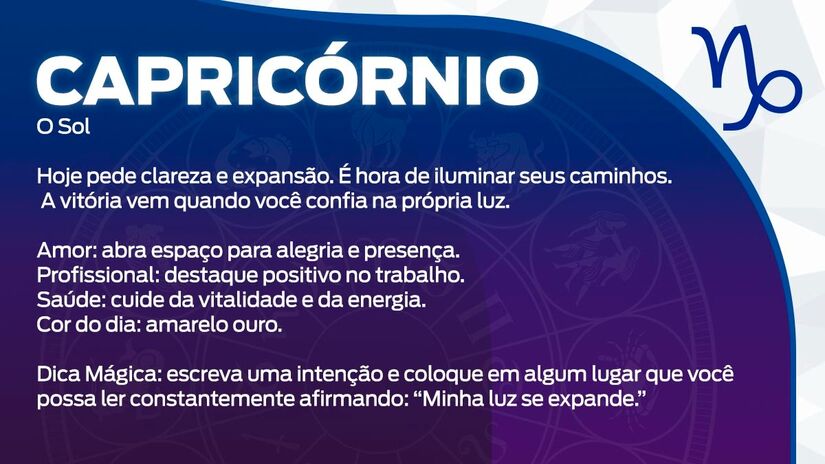 Previsão para Capricórnio / Arte/DL
