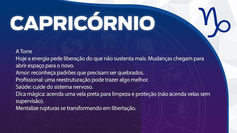 Previsão para Capricórnio / Arte/DL 