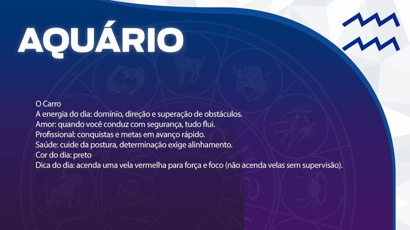  Previsão para Aquário / Arte/DL 