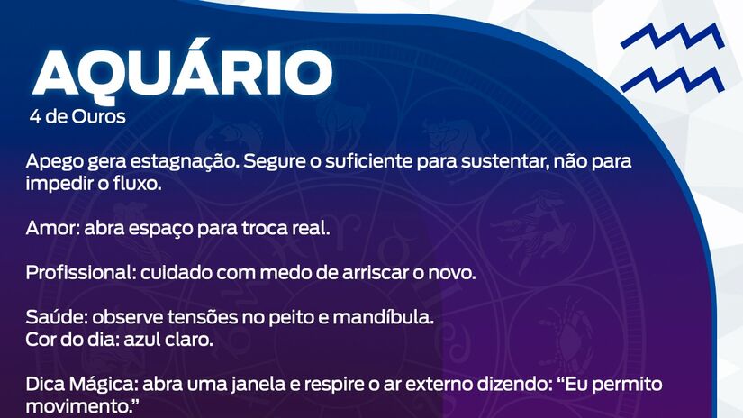 Previsão para Aquário / Arte/DL 